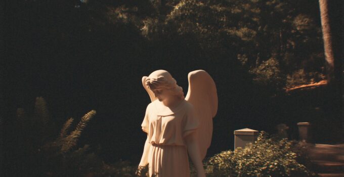 Angel Graveyard Statue in Garden